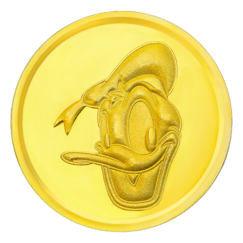 خمسة جنيه ذهب دونالد دك عيار 24