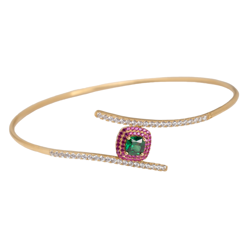 أسورة ذهب عيار 18 ملونه