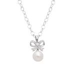 عقد لؤلؤ الماس عيار 18