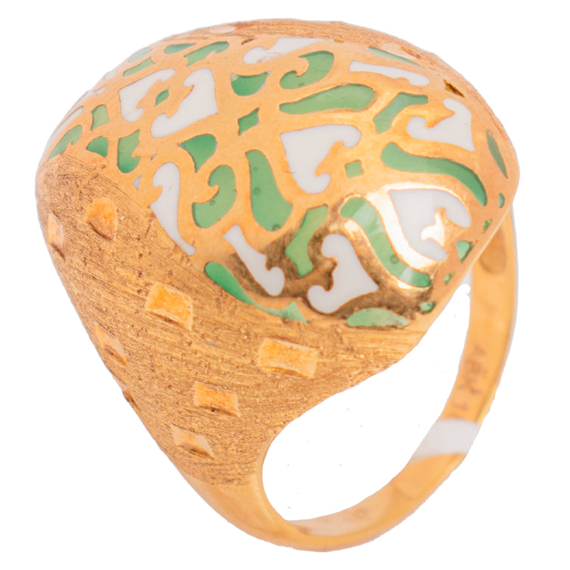 خاتم ذهب عيار 18 حريمي