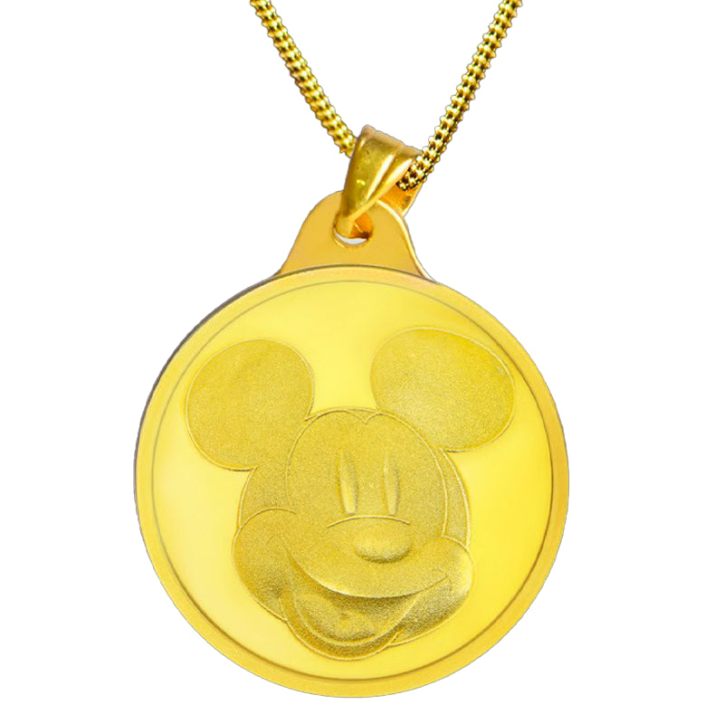 تعليقة ربع جنيه ديزني ميكي ماوس ذهب عيار 24