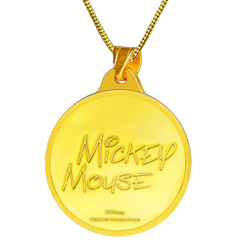 تعليقة ربع جنيه ديزني ميكي ماوس ذهب عيار 24