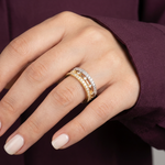 دبلة ذهب نسائي عيار 18