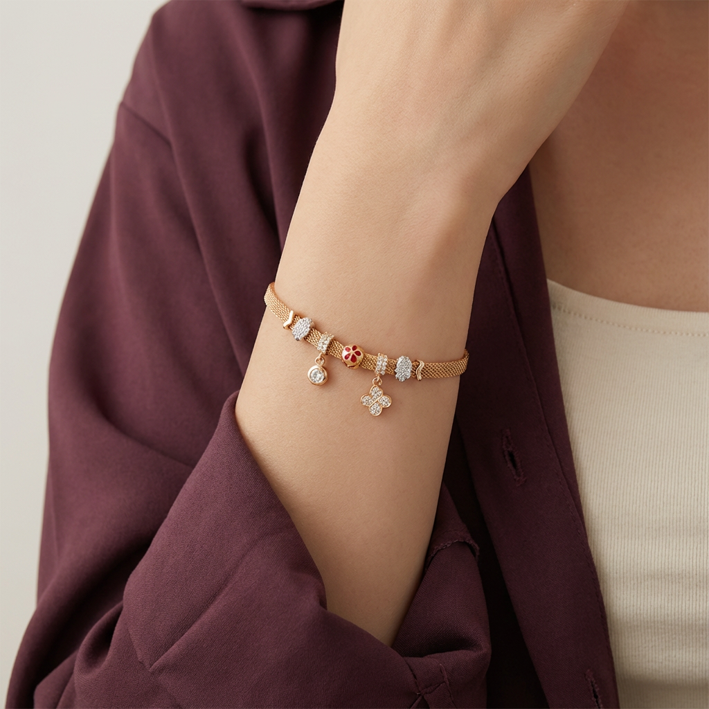 أسورة فيتيل ذهب عيار 18