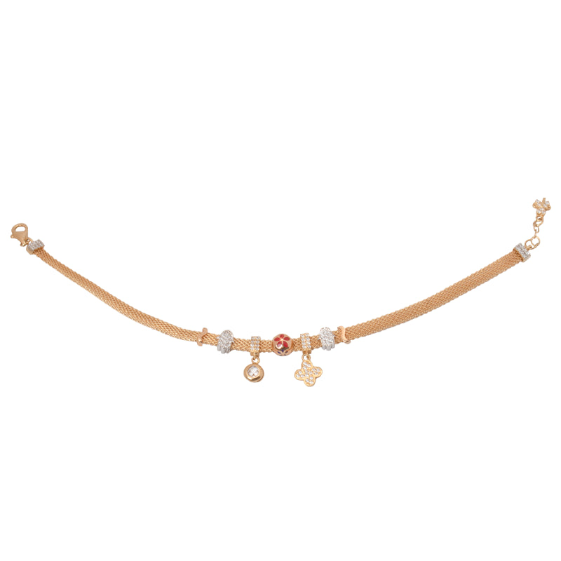 أسورة فيتيل ذهب عيار 18