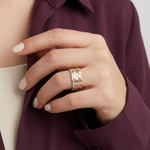 دبلة حريمي بليزنس ذهب عيار 18