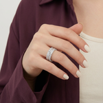 دبلة حريمي بفصوص لامعة