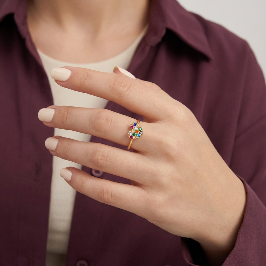 خاتم "شابه الى الابد" عيار 18