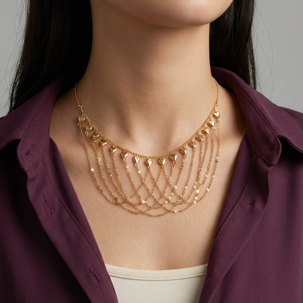 عقد ذهب عيار 21