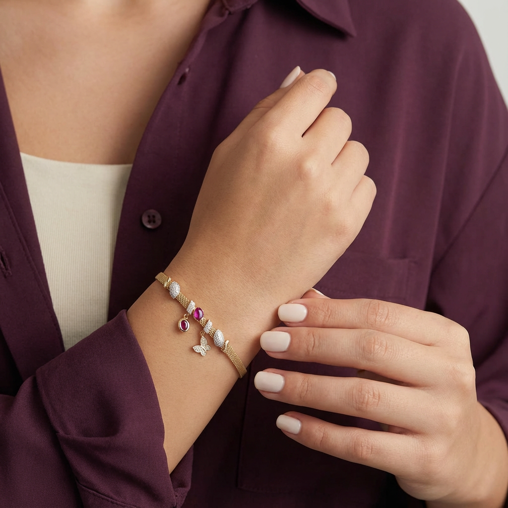 أسورة فيليا ذهب عيار 18