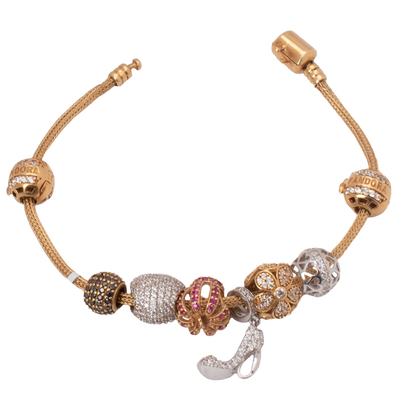 أسورة شاين ذهب عيار 18 بفصوص متنوعة