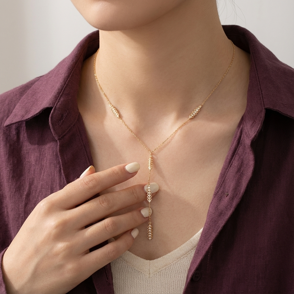 عقد ذهب عيار 18