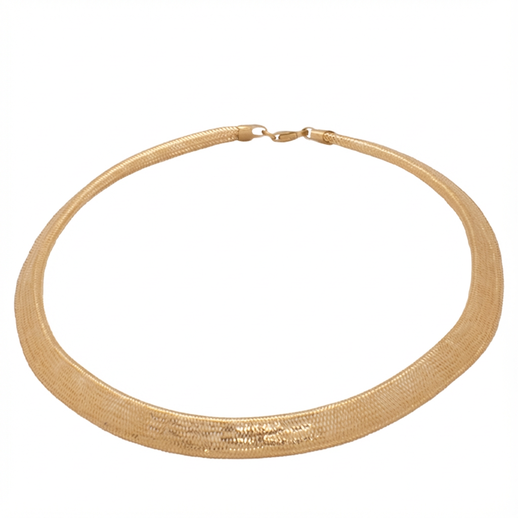 عقد عريض ذهب عيار 18