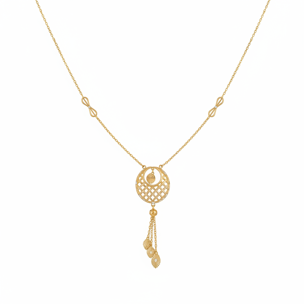 عقد ذهب عيار 21