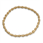 أسورة ذهب عيار 18 بتصميم خرز صغير مطفي من غامية