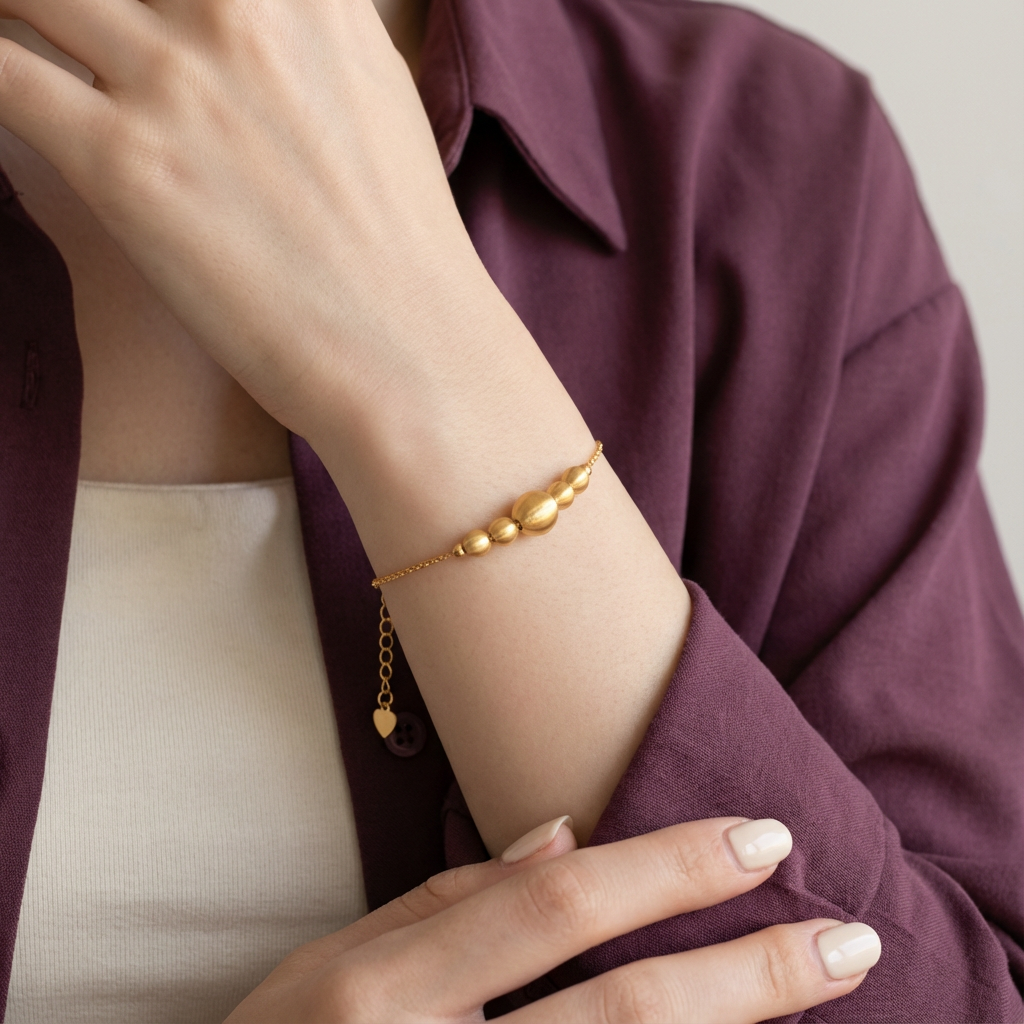 أسورة ذهب عيار 21 بخمس دوائر