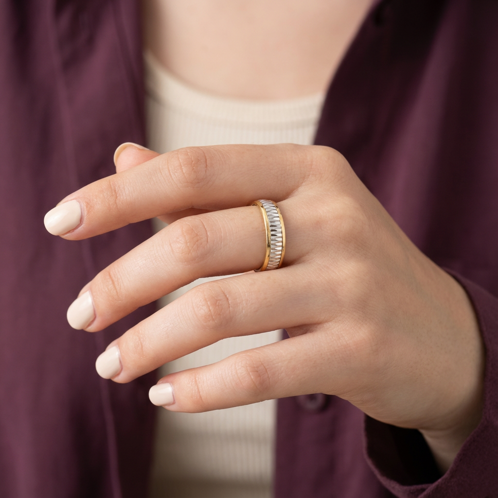 خاتم دورتي ذهب عيار 18