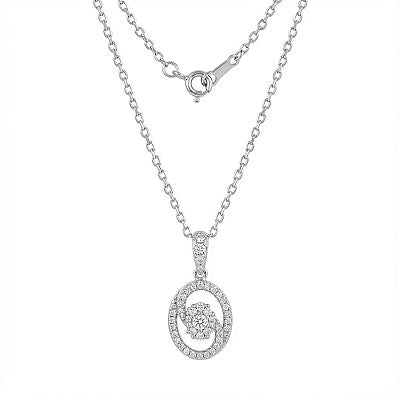 تعليقة كليمانس ذهب عيار 18 بتصميم مزخرف